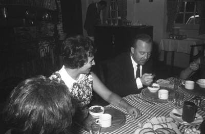 Koffietafel Karel Lamers (geneesheer directeur Groot Ziekengasthuis), Sint-Michielsgestel 1968