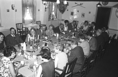 Koffietafel Karel Lamers (geneesheer directeur Groot Ziekengasthuis), Sint-Michielsgestel 1968