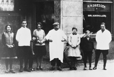Slagerij van familie Driessen, Zeeland ca.1929