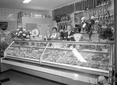 Slagerij firma Schuurmans, Boxtel 1959