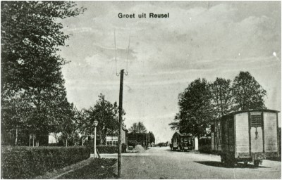 De grensovergang bij Reusel
