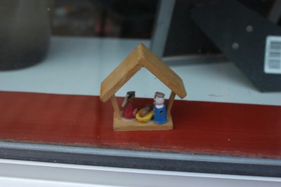 Beeldengroep van de kerststal in de Goirkese Kerk. Tilburg, 1985