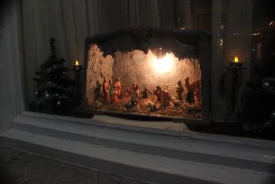 Een traditionele kerststal. Wouw, 2013