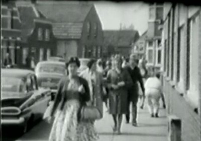Filmstill uit Dorpsfilm Baardwijk, 1960 (collectie Streekarchief Langstraat Heusden Altena nr. 332)