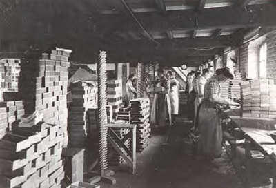 De plakkerij in 1905