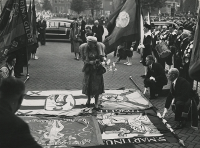 Het lopen over de vaandels van de Eindhovense gildes