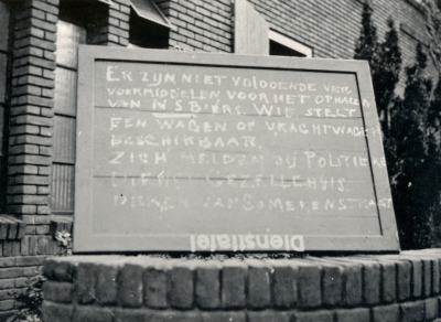 Oproep tot beschikbaar stellen vervoer