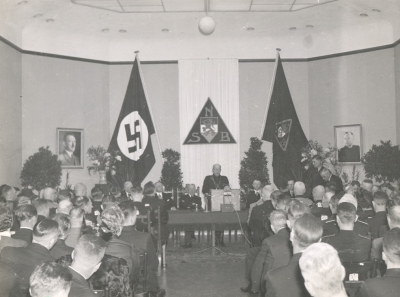 Installatie NSB-burgemeester Pulles.