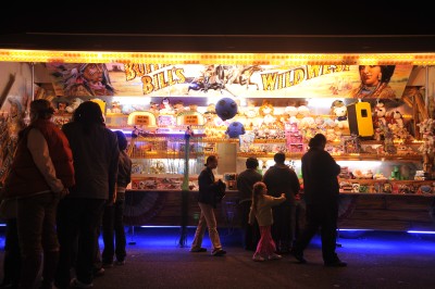 Prijzenkraam Buffalo Bill's Wild West op de kermis