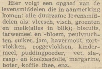 Brabantsch nieuwsblad van 5 maart 1945 over de actie Zuid helpt Noord (bron Delpher)