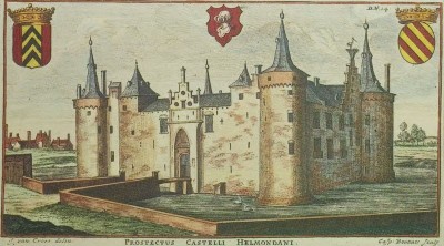 Schilderij van het kasteel, jaartal onbekend