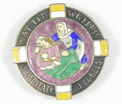 Insigne Nationale Federatie Wit-Gele Kruis (collectie Historische Collectie V&VN nr. i0676) 